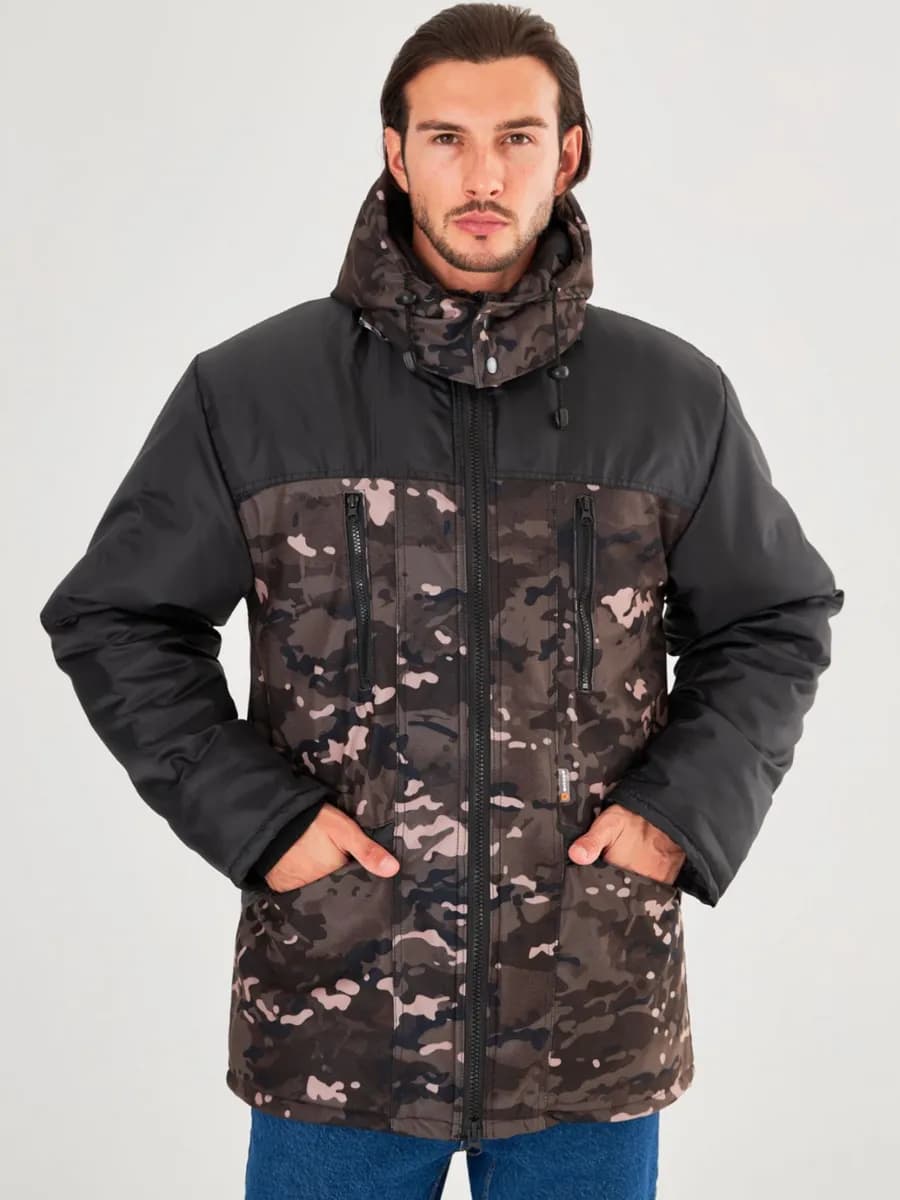 Куртка зимняя рабочая с капюшоном