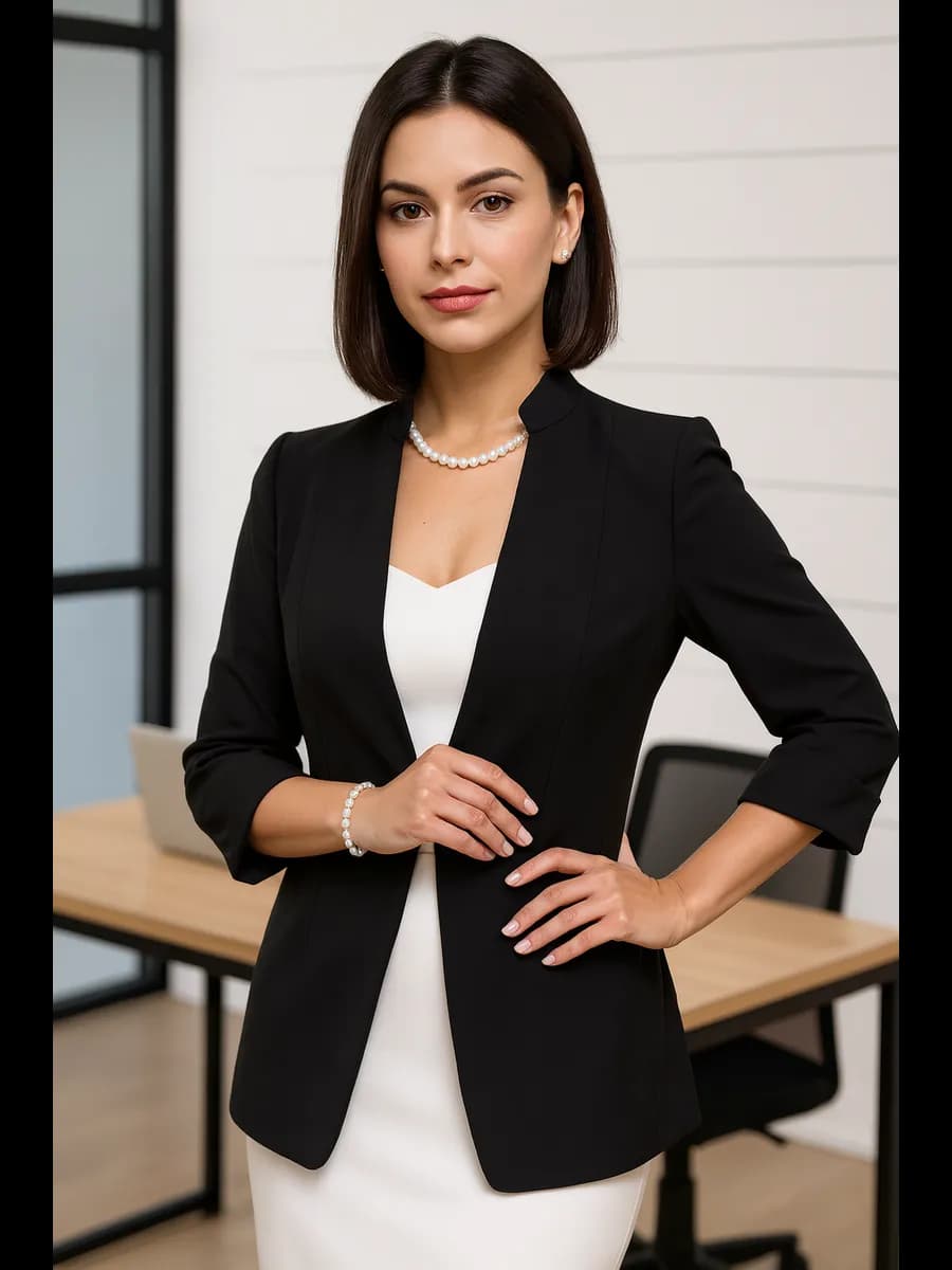 Пиджак классический удлиненный