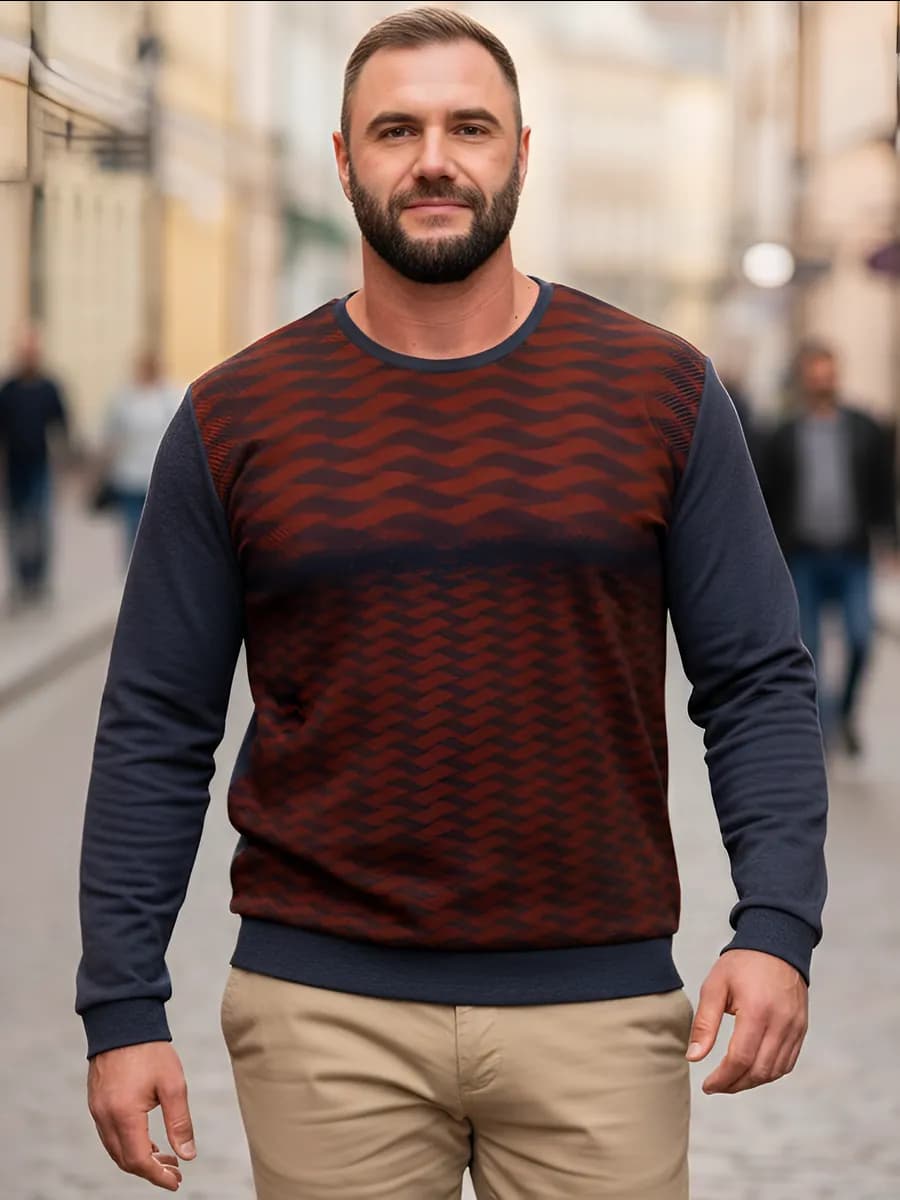 Джемпер теплый стильный большемерит Турция