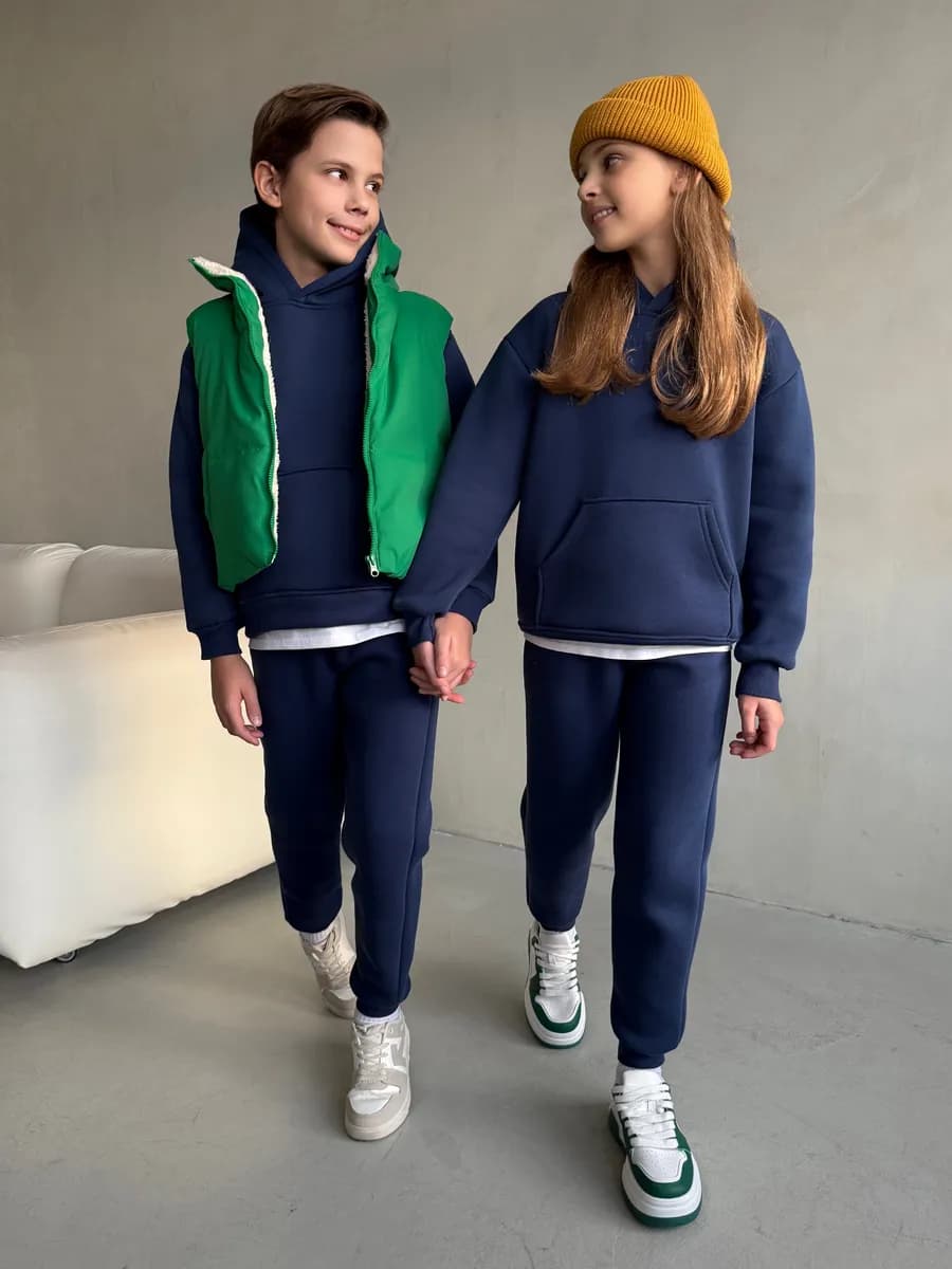 Спортивный костюм теплый с начесом зимний подростковый