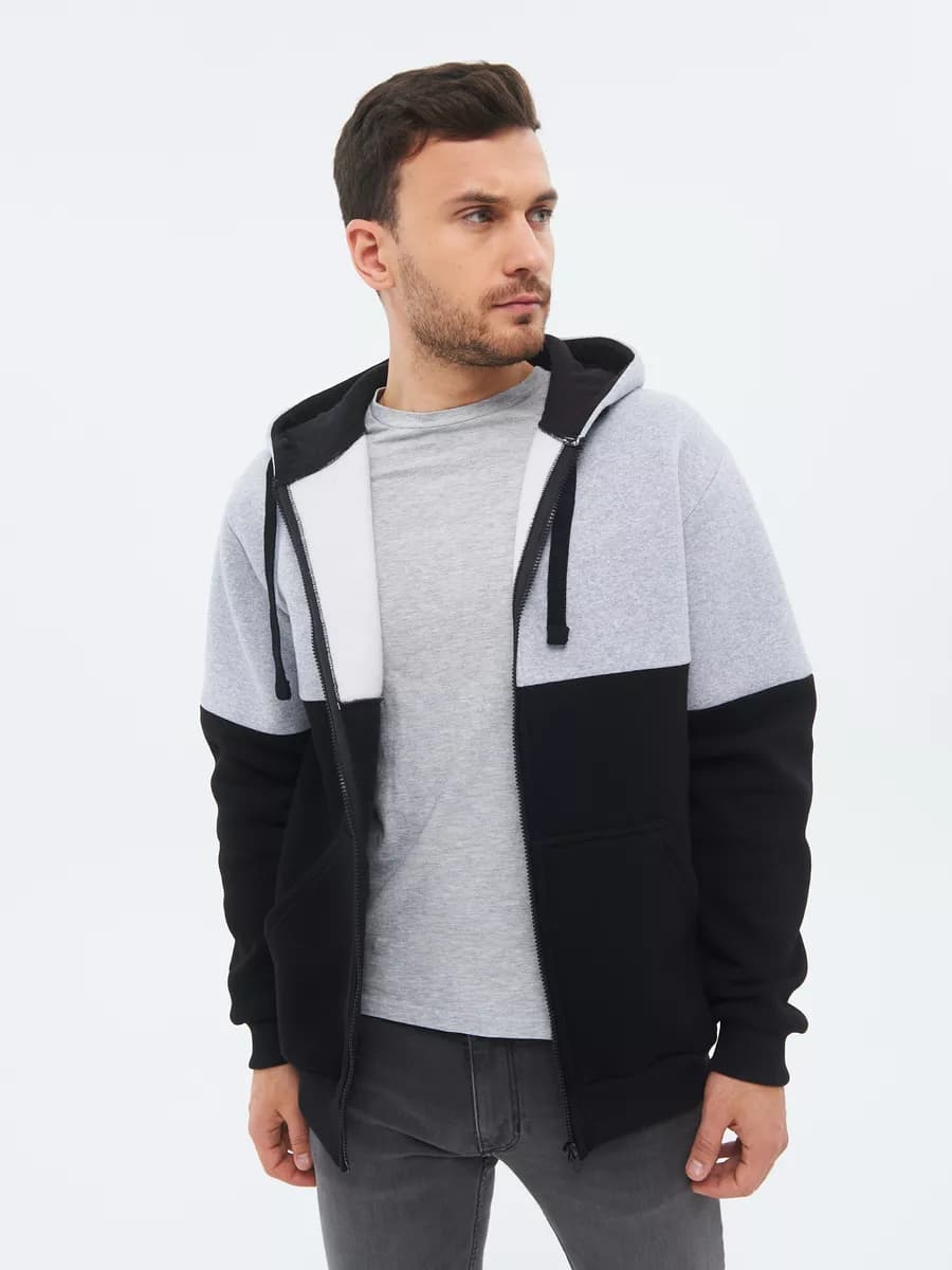 Толстовка теплая на молнии