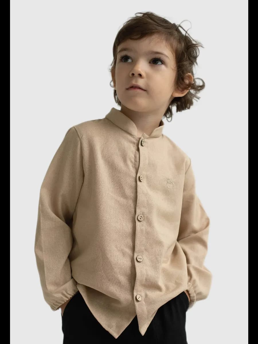 Рубашка детская из льна