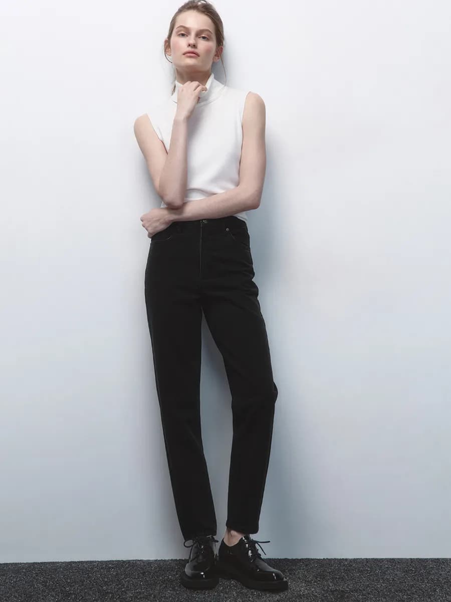 Джинсы mom's с высокой посадкой