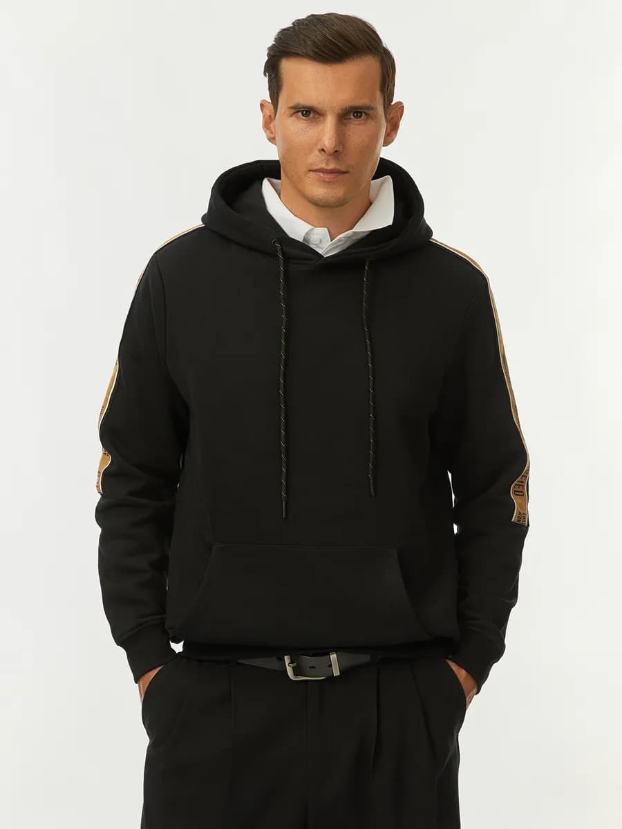 Худи с лампасами утеплённое