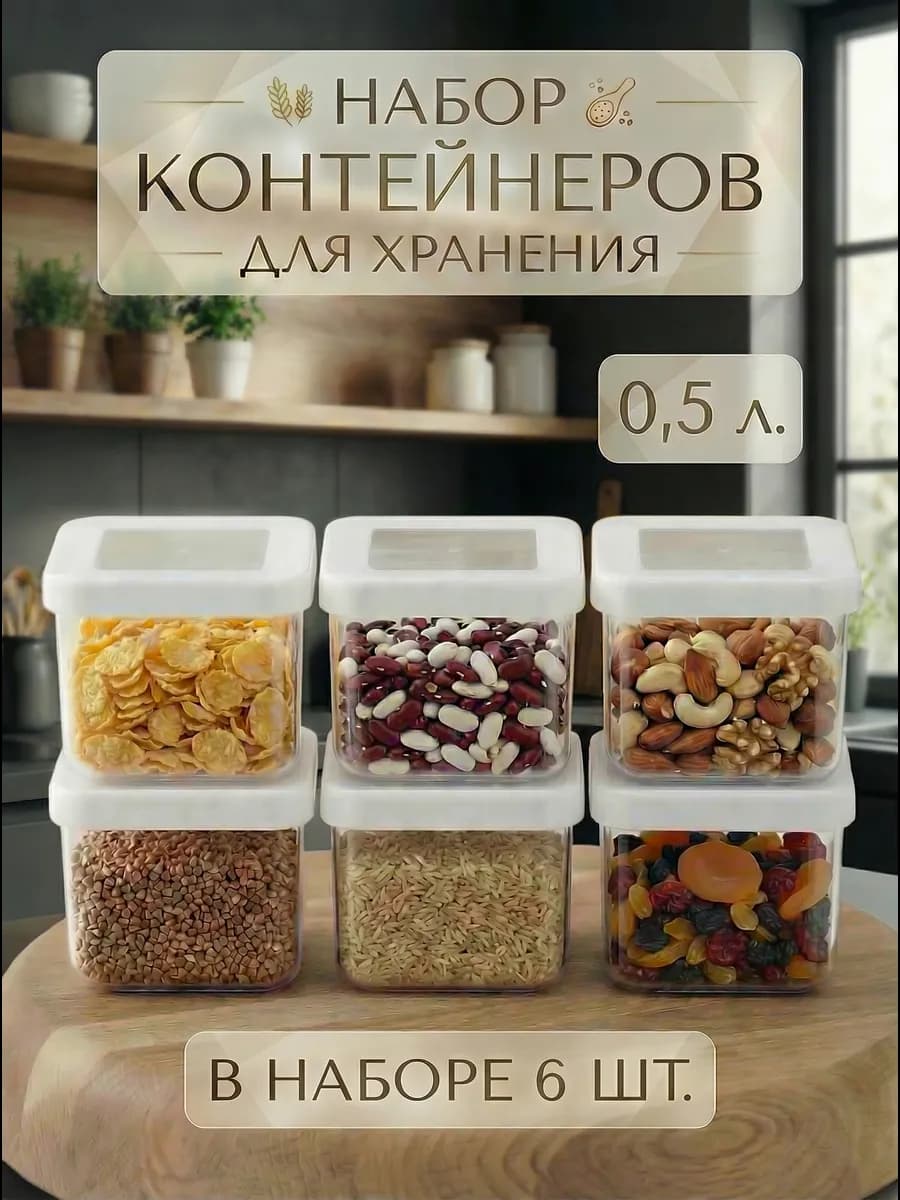 Контейнер для хранения Органайзер под сыпучие продукты