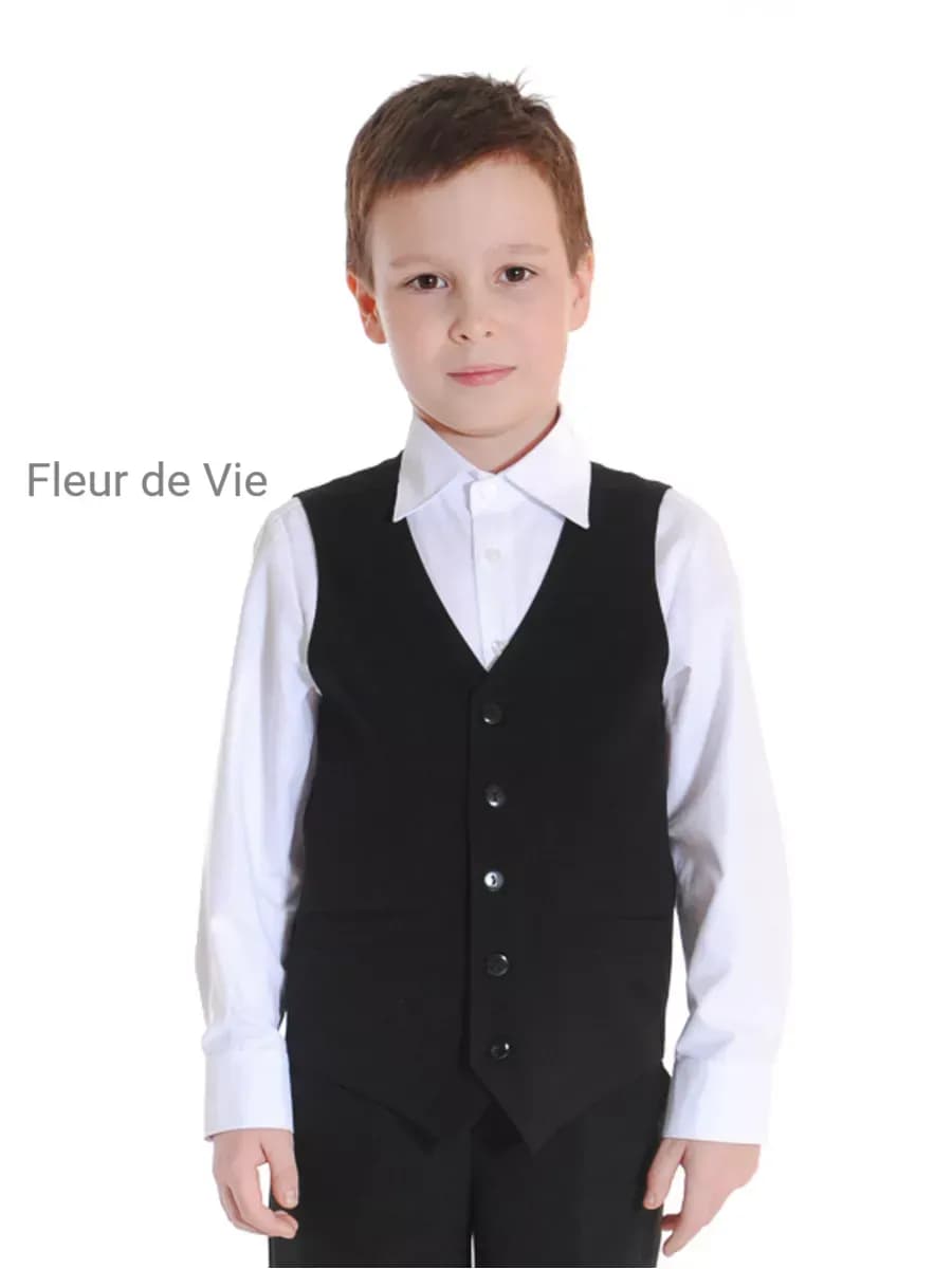 Жилетка школьная костюмная безрукавка