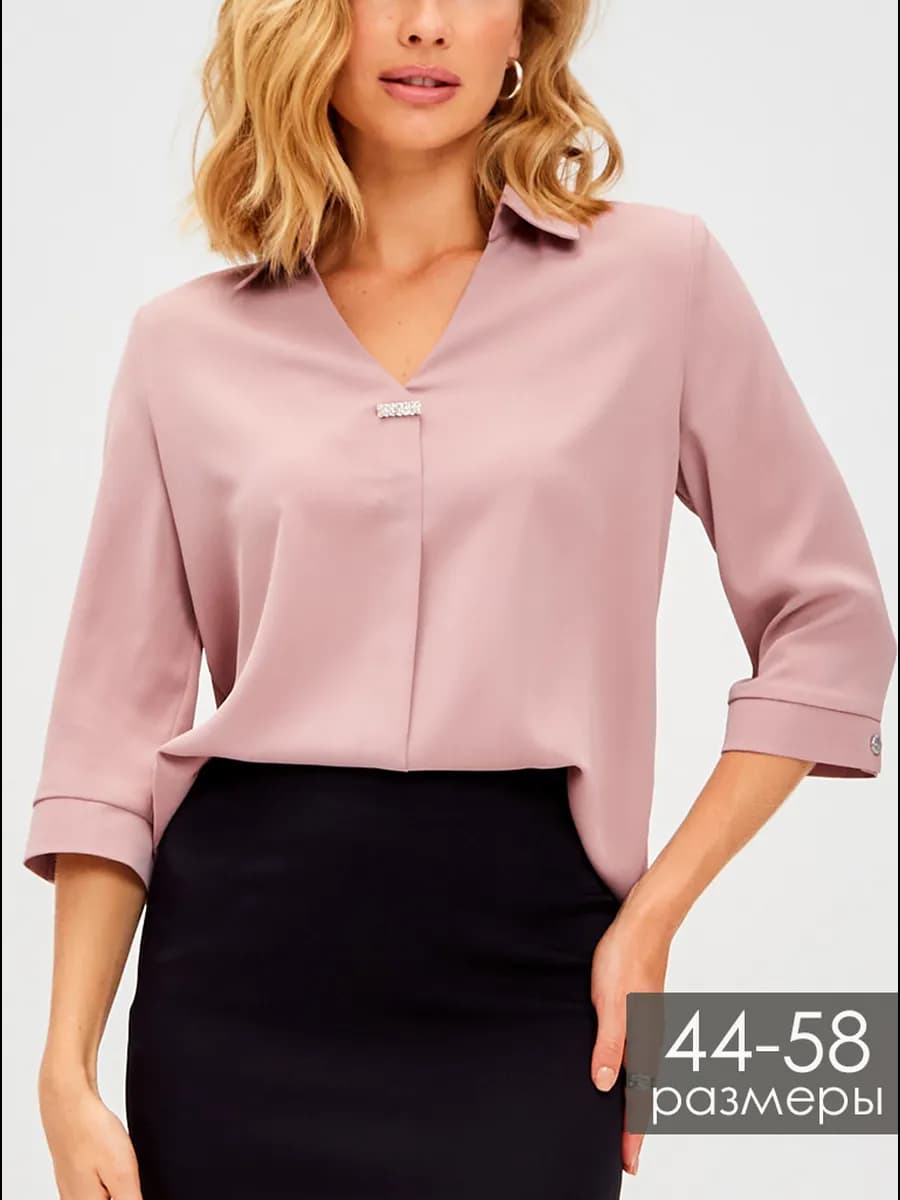 Блузка нарядная офисная больших размеров