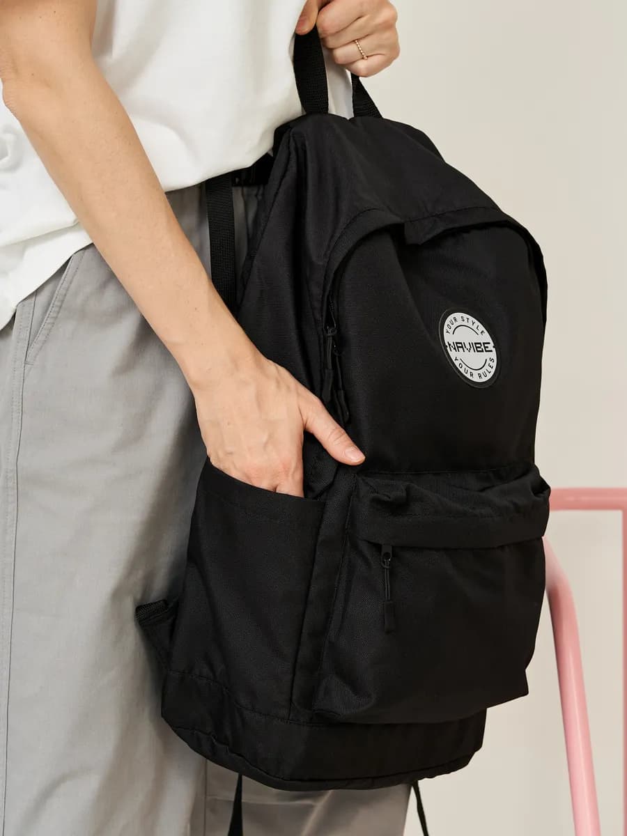 Рюкзак черный школьный городской