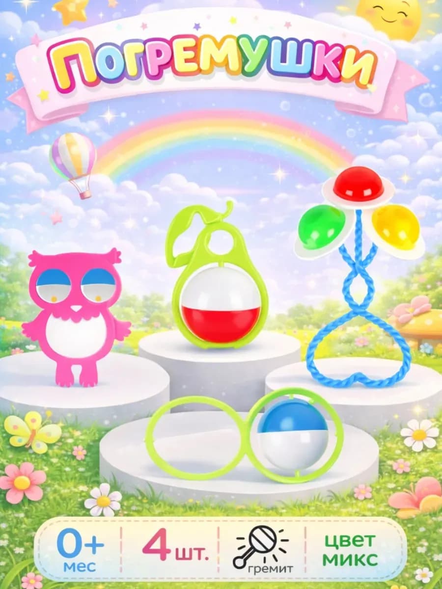 Погремушка для новорожденного набор