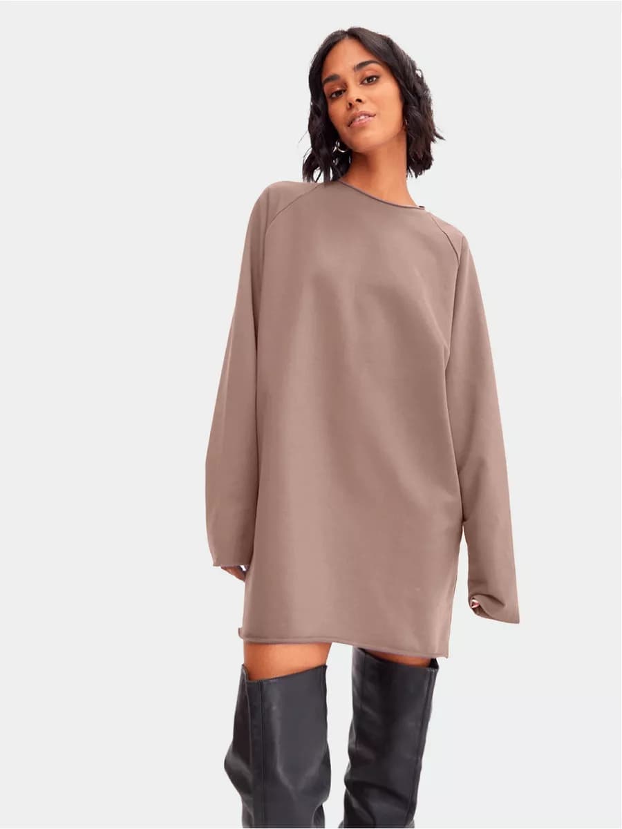 Платье повседневное мини оверсайз