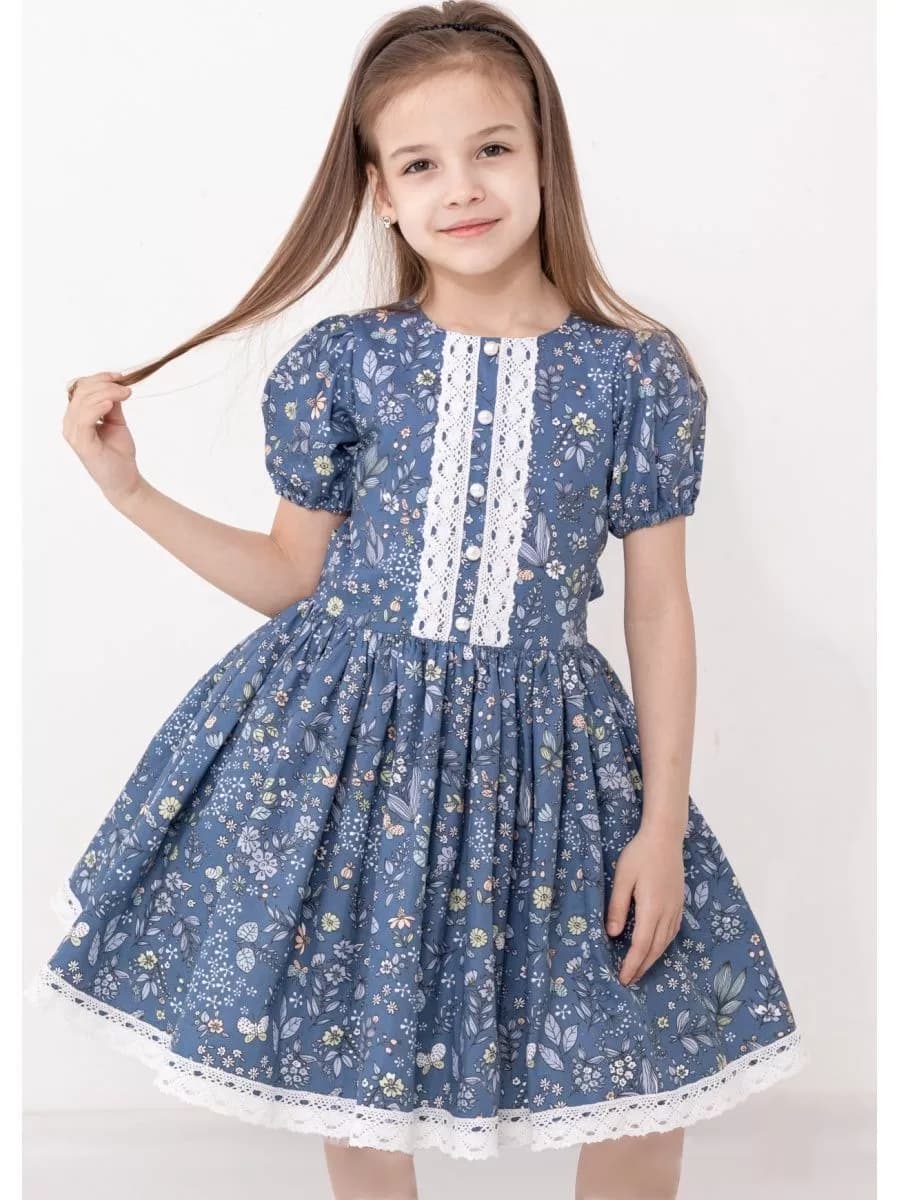 Платье осеннее праздничное нарядное в садик короткий рукав