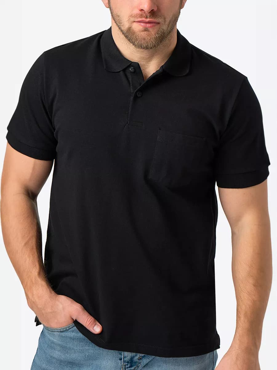 Футболка поло с коротким рукавом хлопок