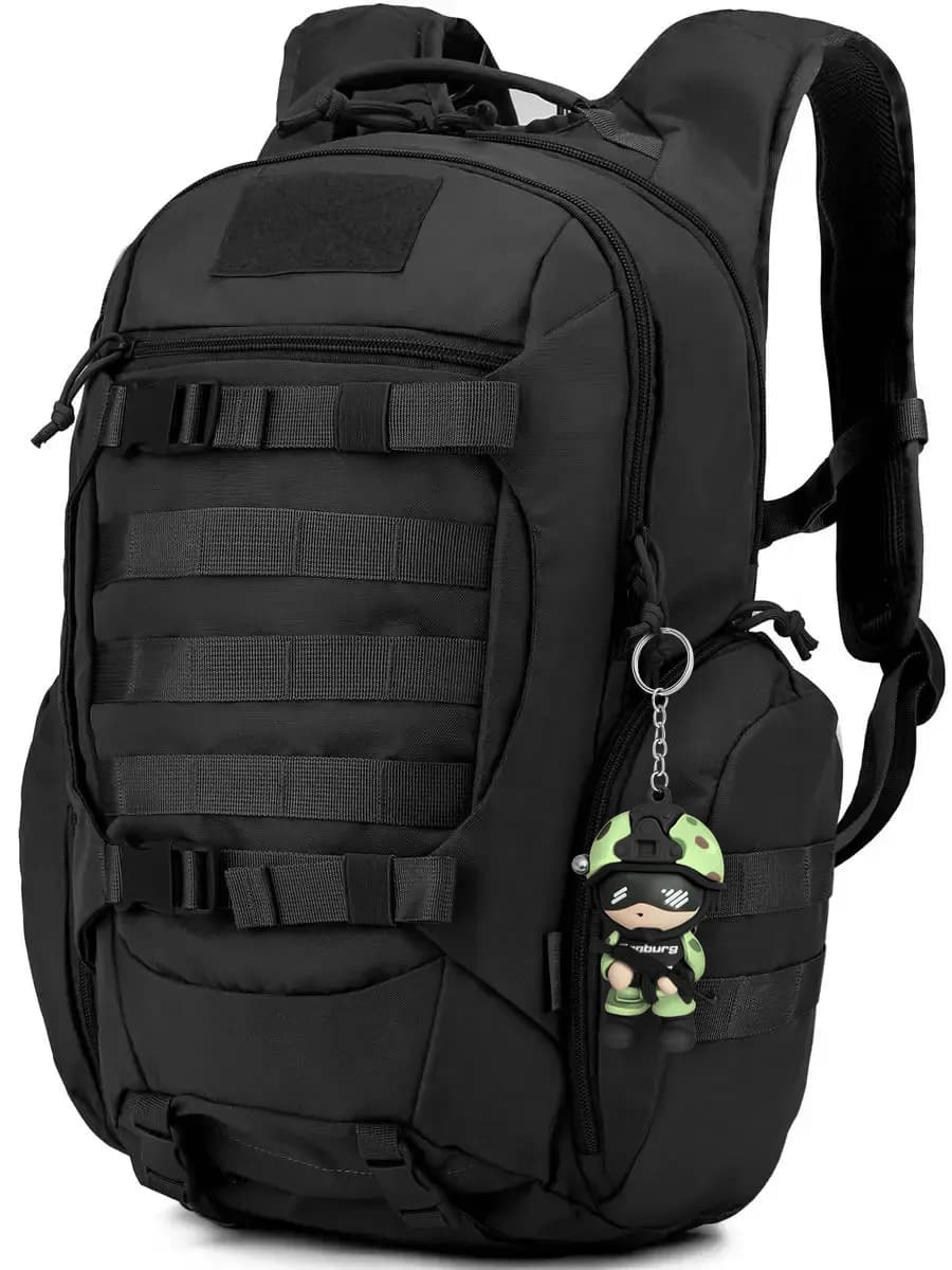 Рюкзак мужской тактический военный для походов 30 л черный