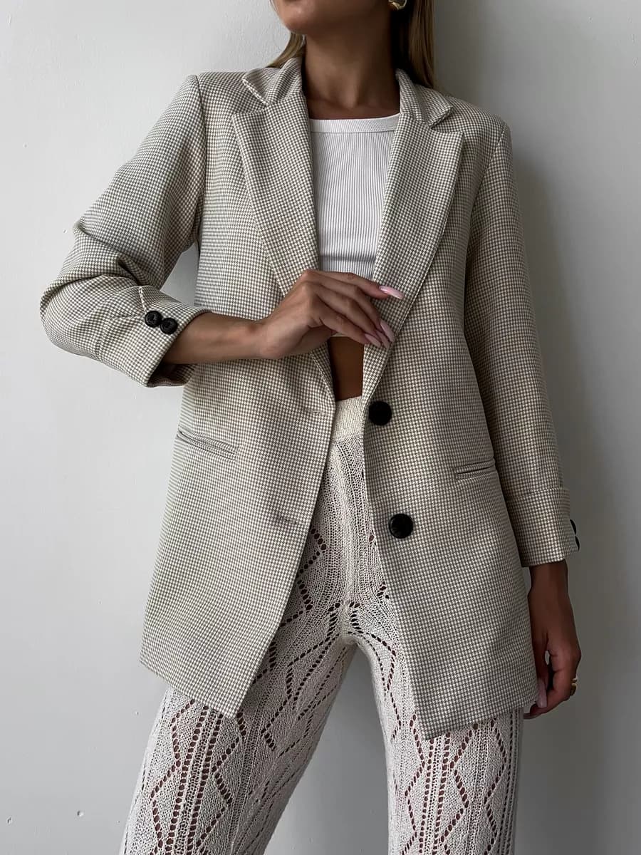 Пиджак удлиненный классический