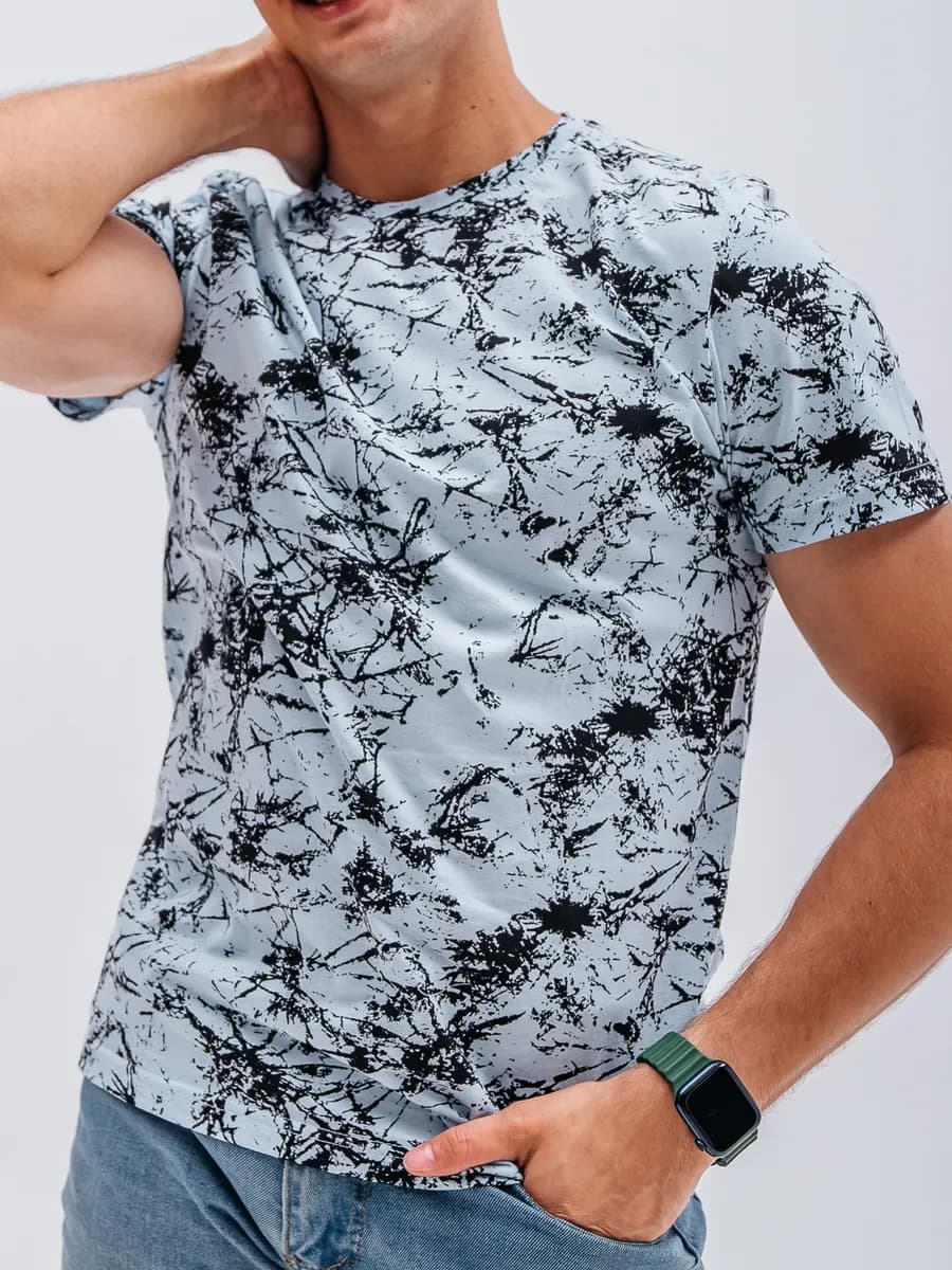 Футболка базовая хлопок с принтом