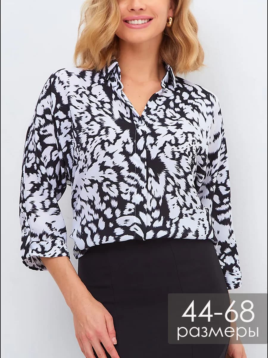 Блузка нарядная офисная больших размеров