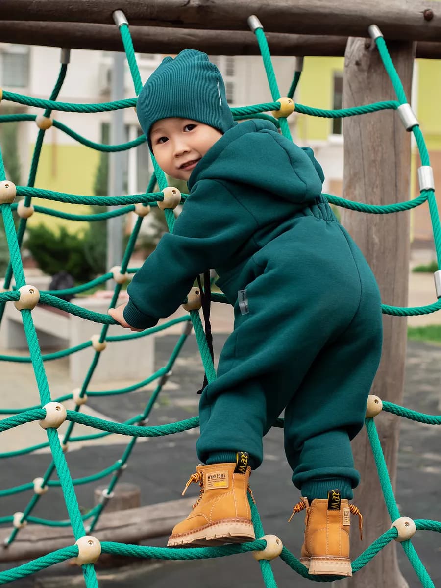 флисовый весенний комбинезон с начесом