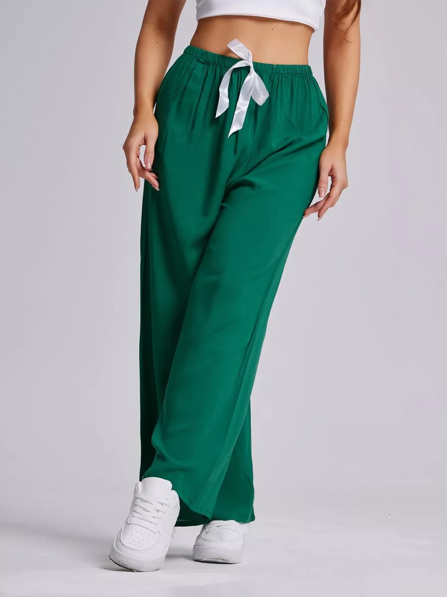 Брюки домашние женские, штаны прямые