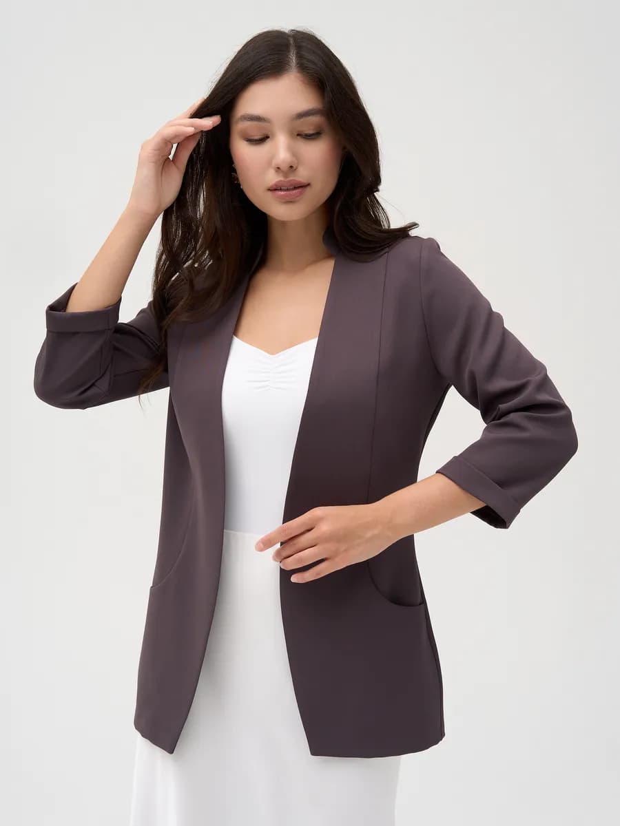 Пиджак удлиненный приталенный жакет в офис