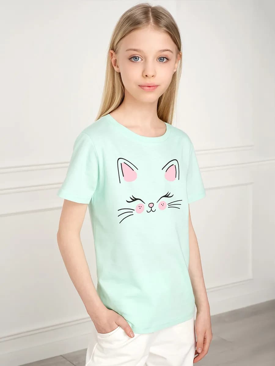 Футболка с принтом детская хлопковая