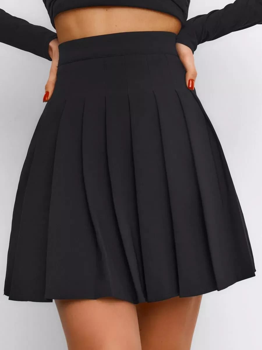 Юбка теннисная плиссе школьная в складку короткая мини
