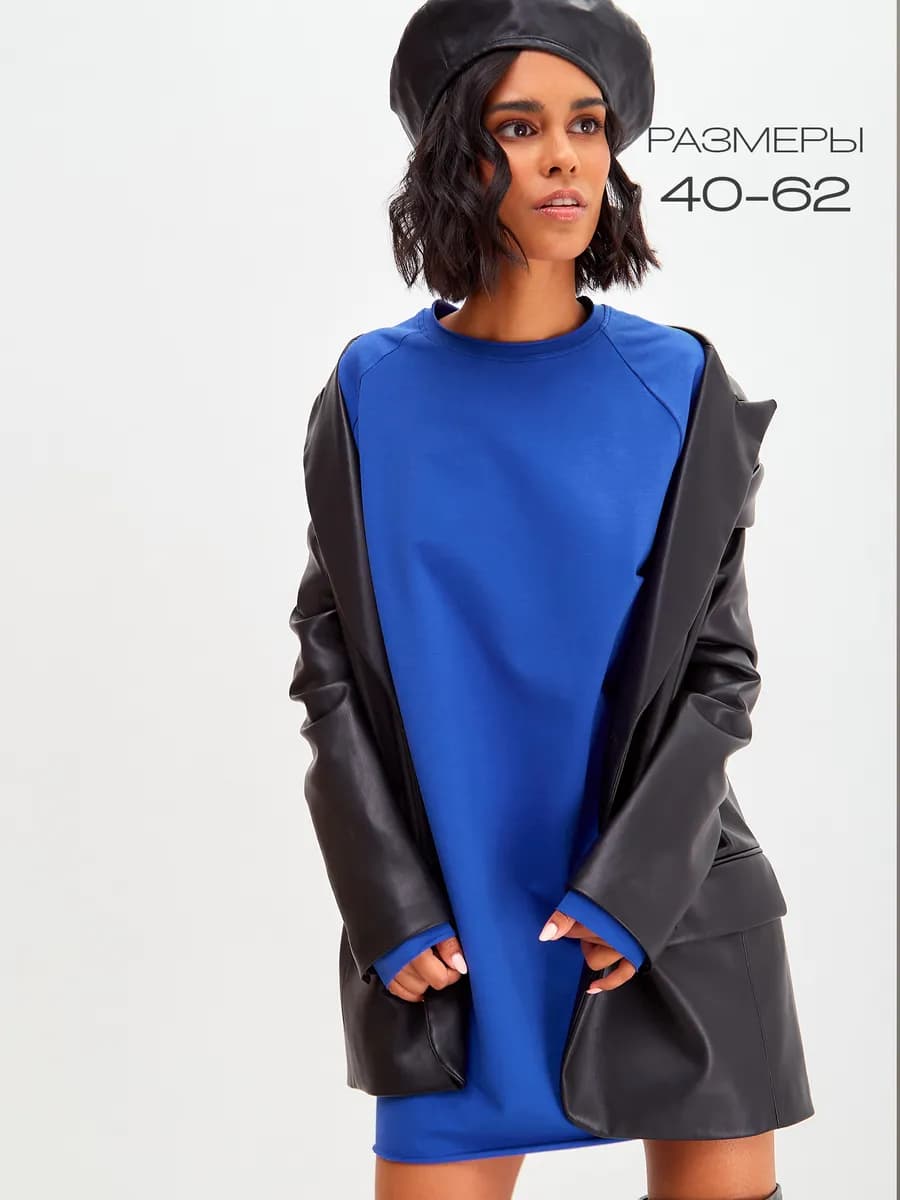 Платье повседневное мини оверсайз