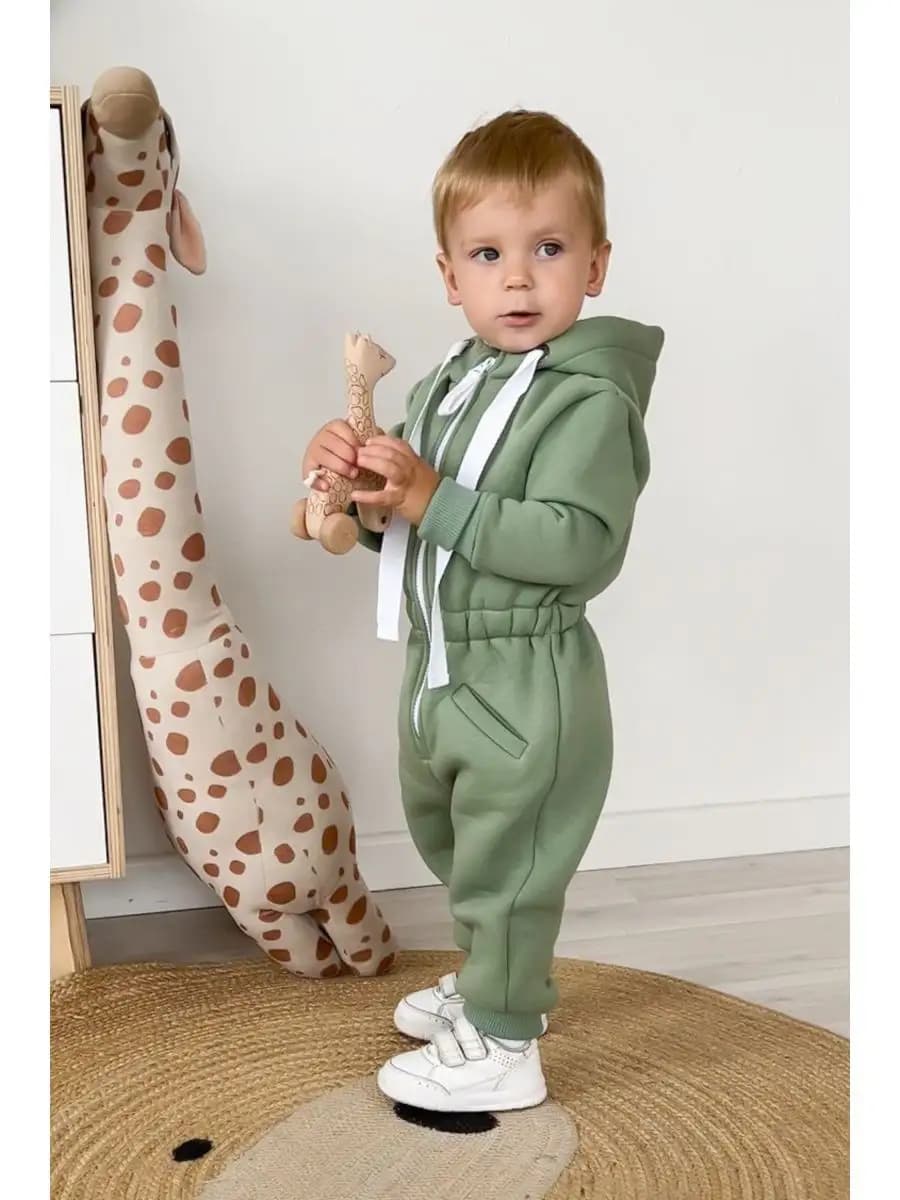 Комбинезон с начесом детский