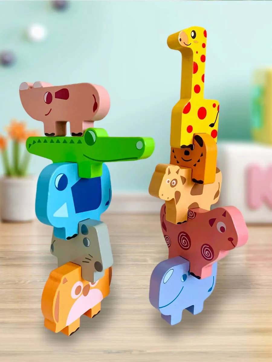 Развивающая игра для детей балансир с заданиями