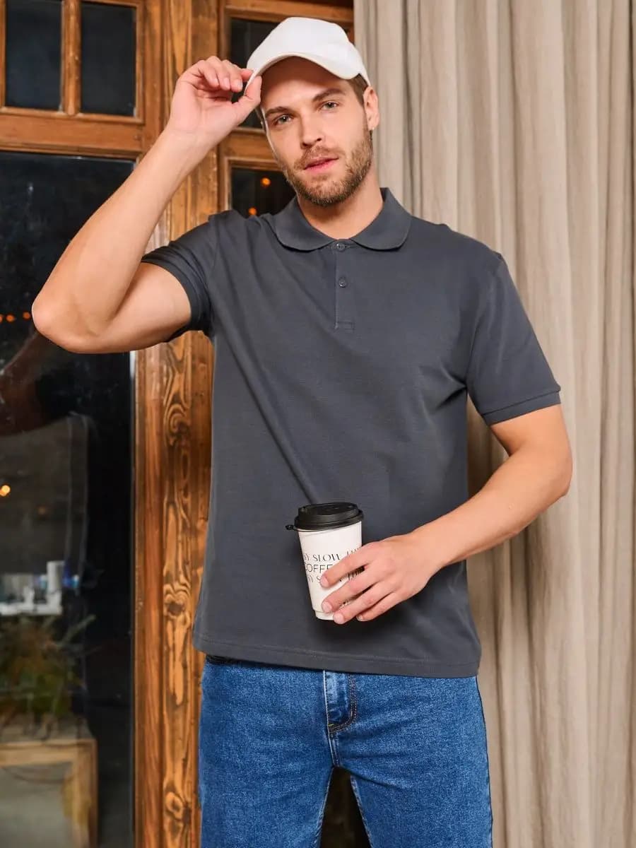 Футболка поло с коротким рукавом