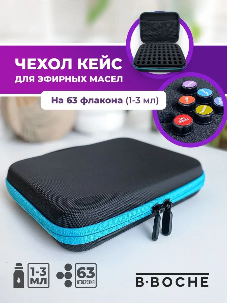 Органайзер для эфирных масел 63 секции 1-3 мл