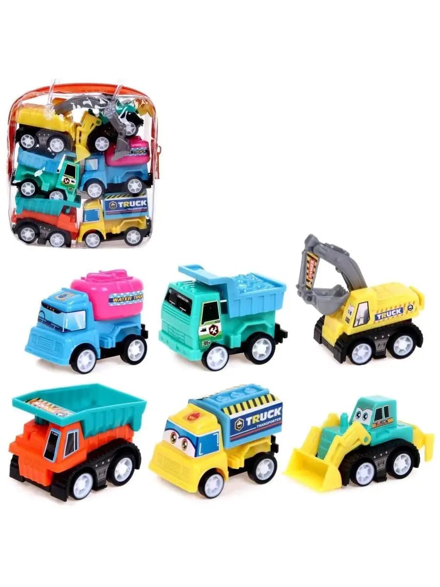 Набор инерционных игрушек "Стройка" 6 шт