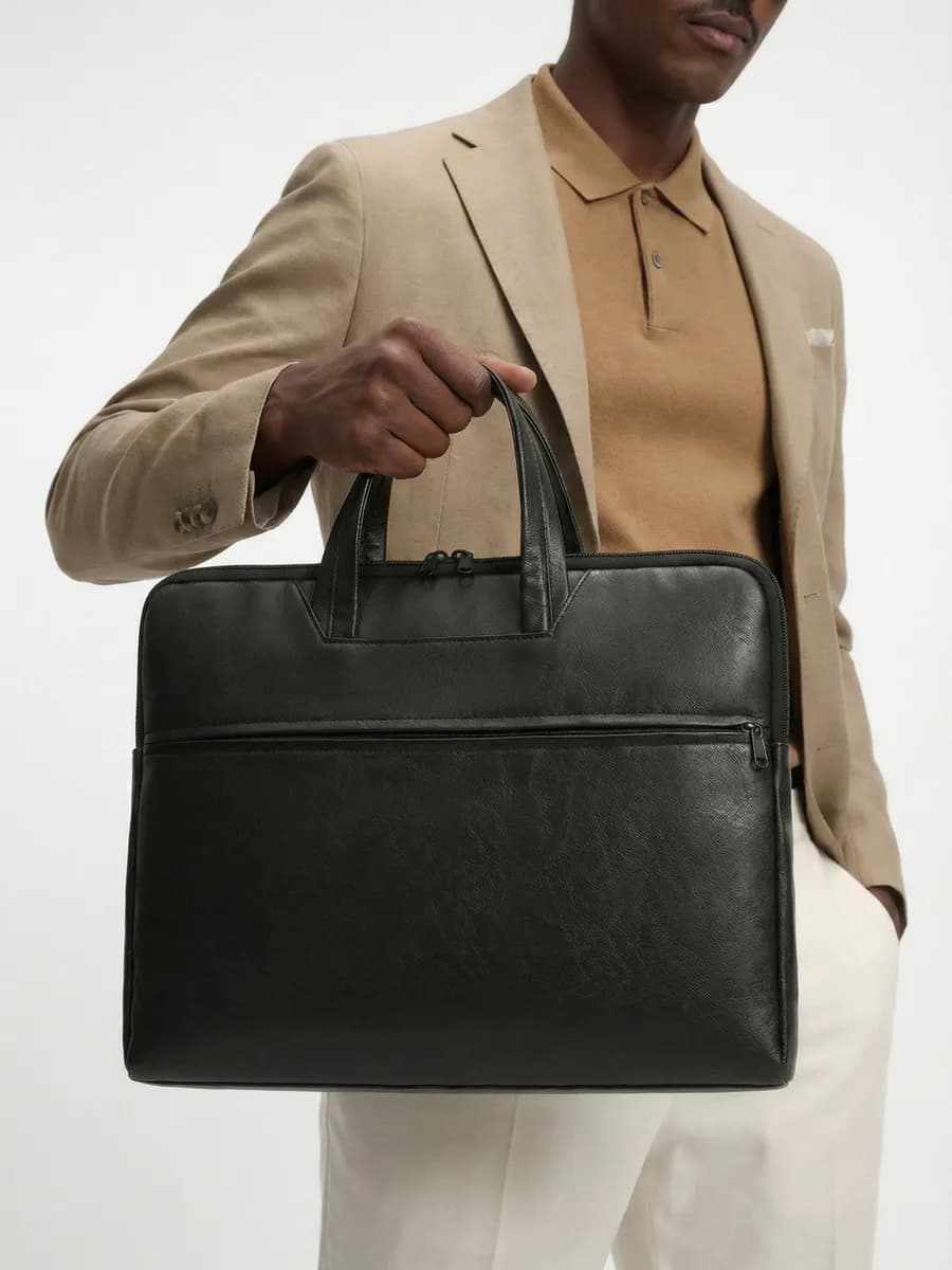 Сумка кожаная для документов а4 и ноутбука