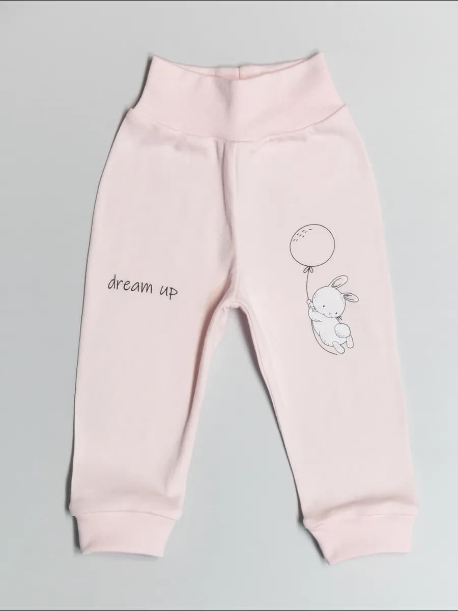 Брюки для новорожденных из футера с начесом