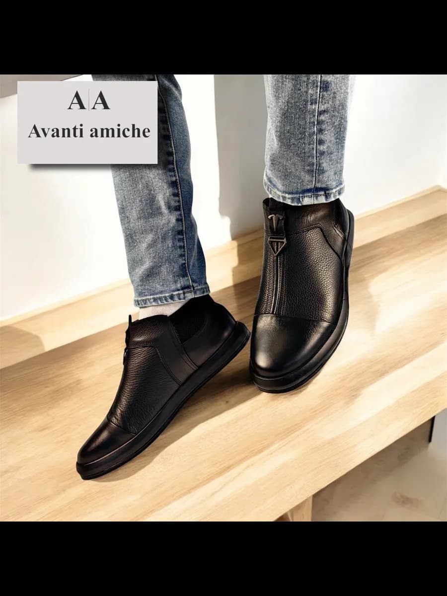 Ботинки мужские демисезонные натуральная кожа