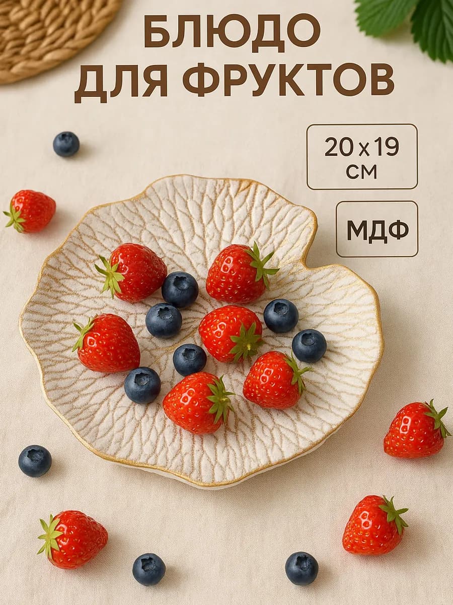 Блюдо сервировочное для подачи "Кувшинка" 20х19 см