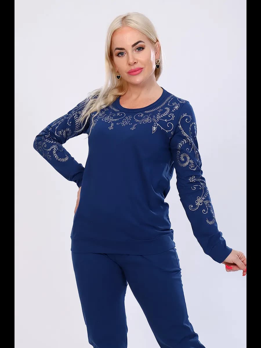 Домашний костюм с брюками большие размеры