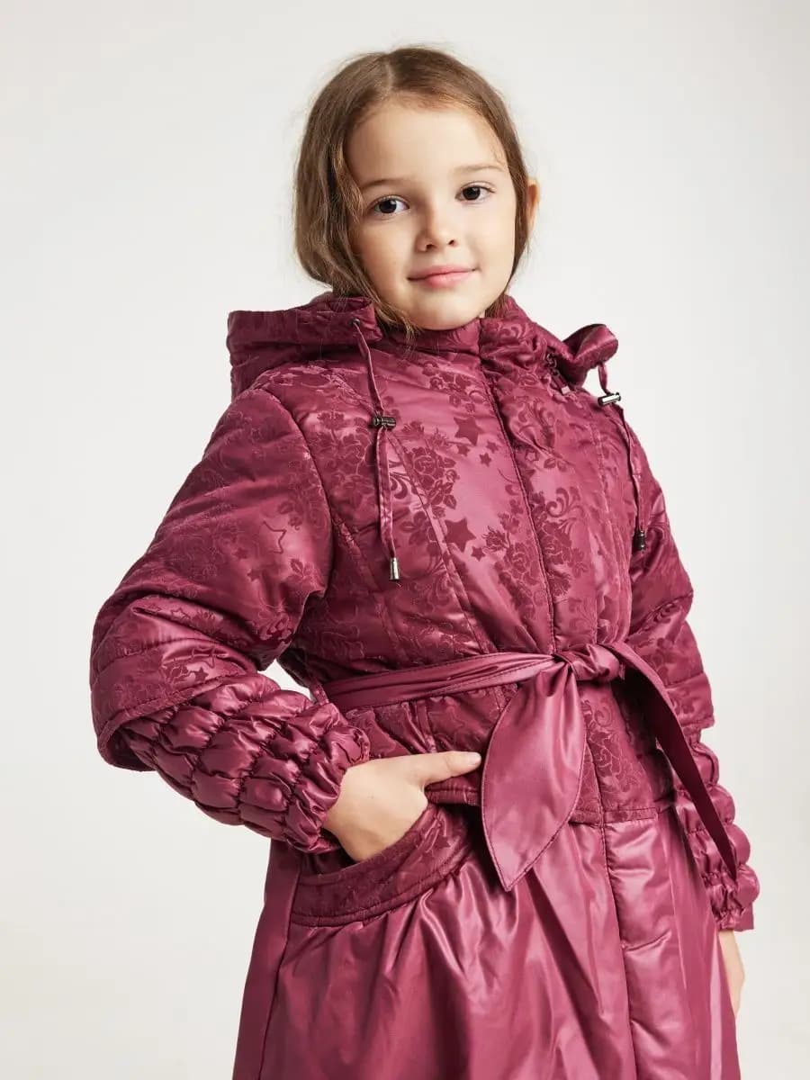 Пальто для девочки стеганое куртка зимняя