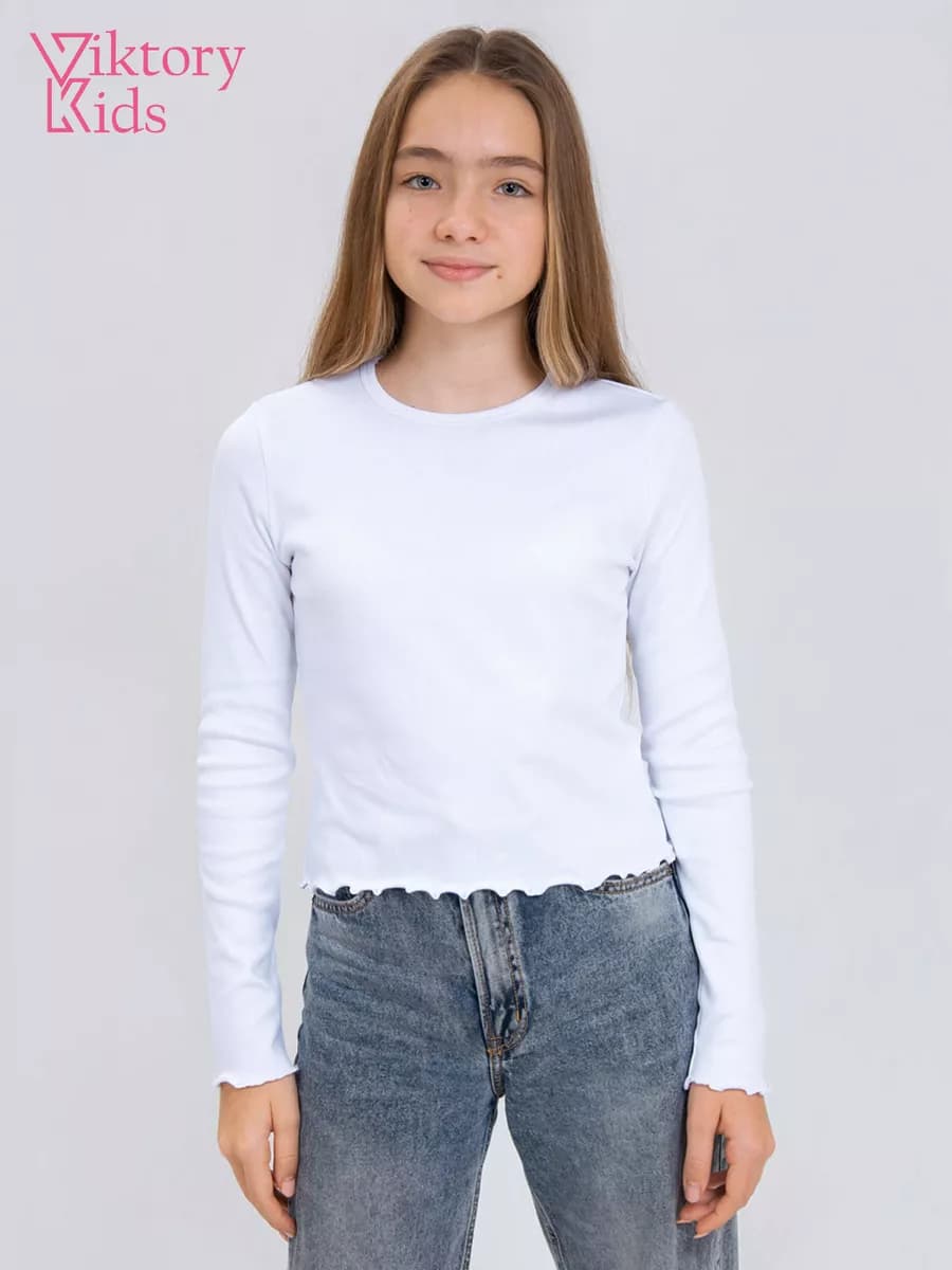 Лонгслив укороченный