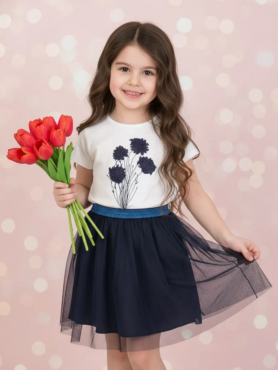 Юбка для девочки в садик