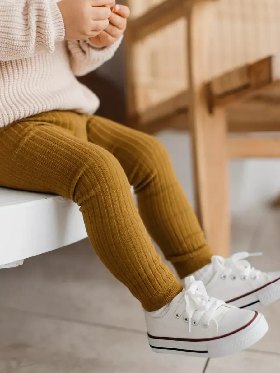 Леггинсы лосины в рубчик для малышей