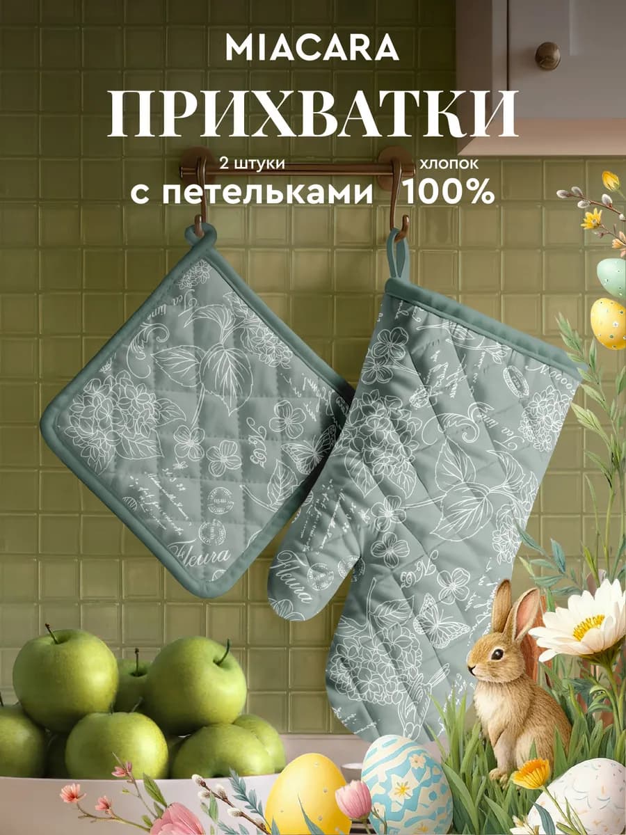 Прихватки кухонные набор 2 шт