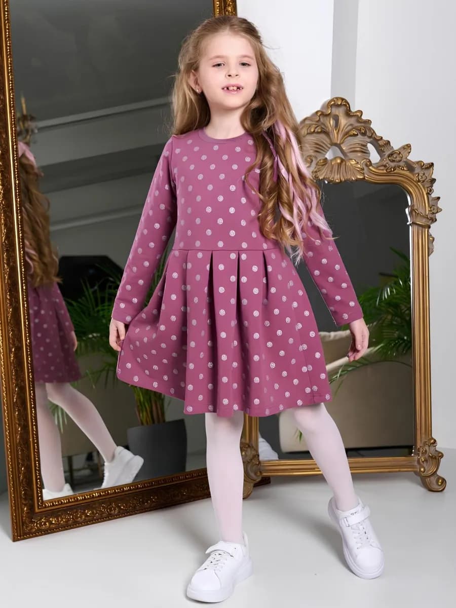 Платье в садик теплое