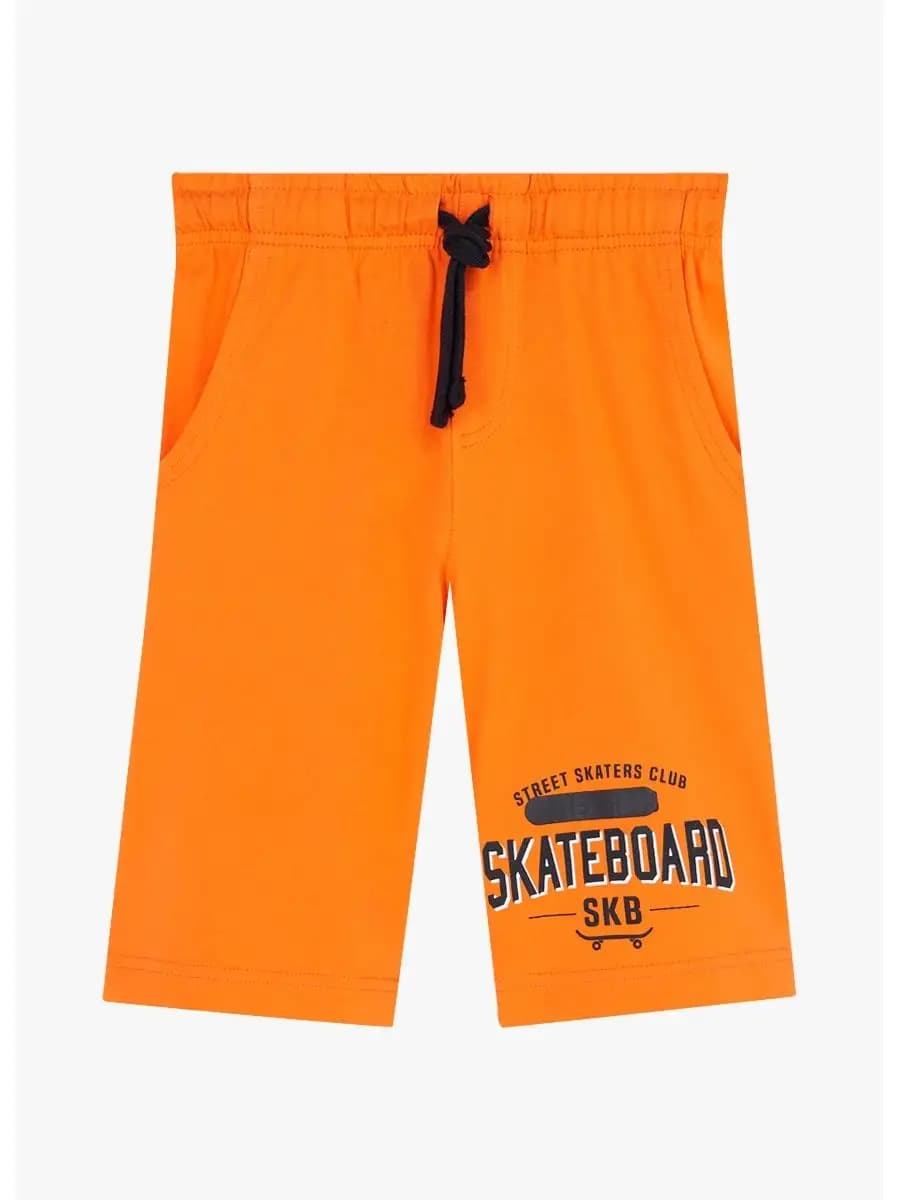 Шорты оранжевые трикотажные