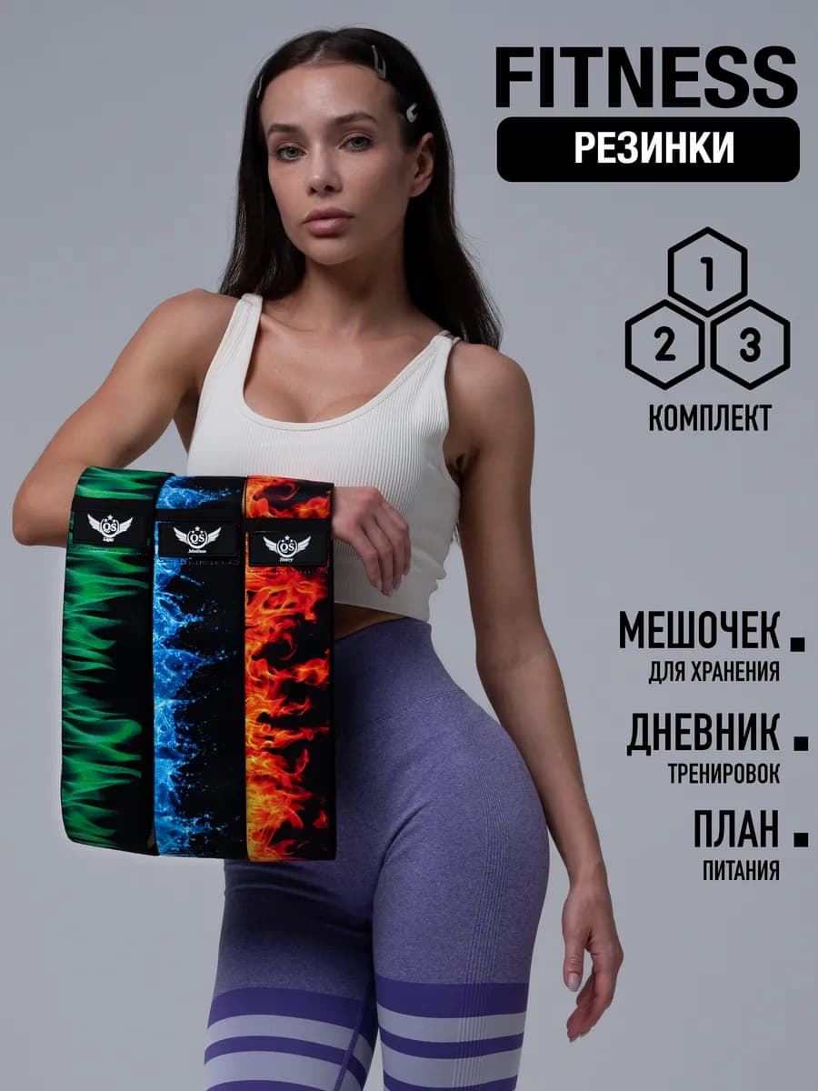 Резинки для фитнеса тканевые