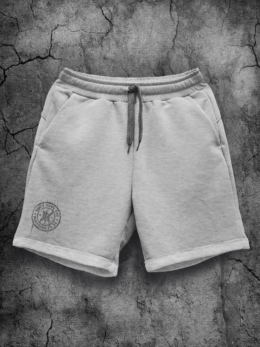 Шорты мужские серые домашние трикотажные хлопок для дома