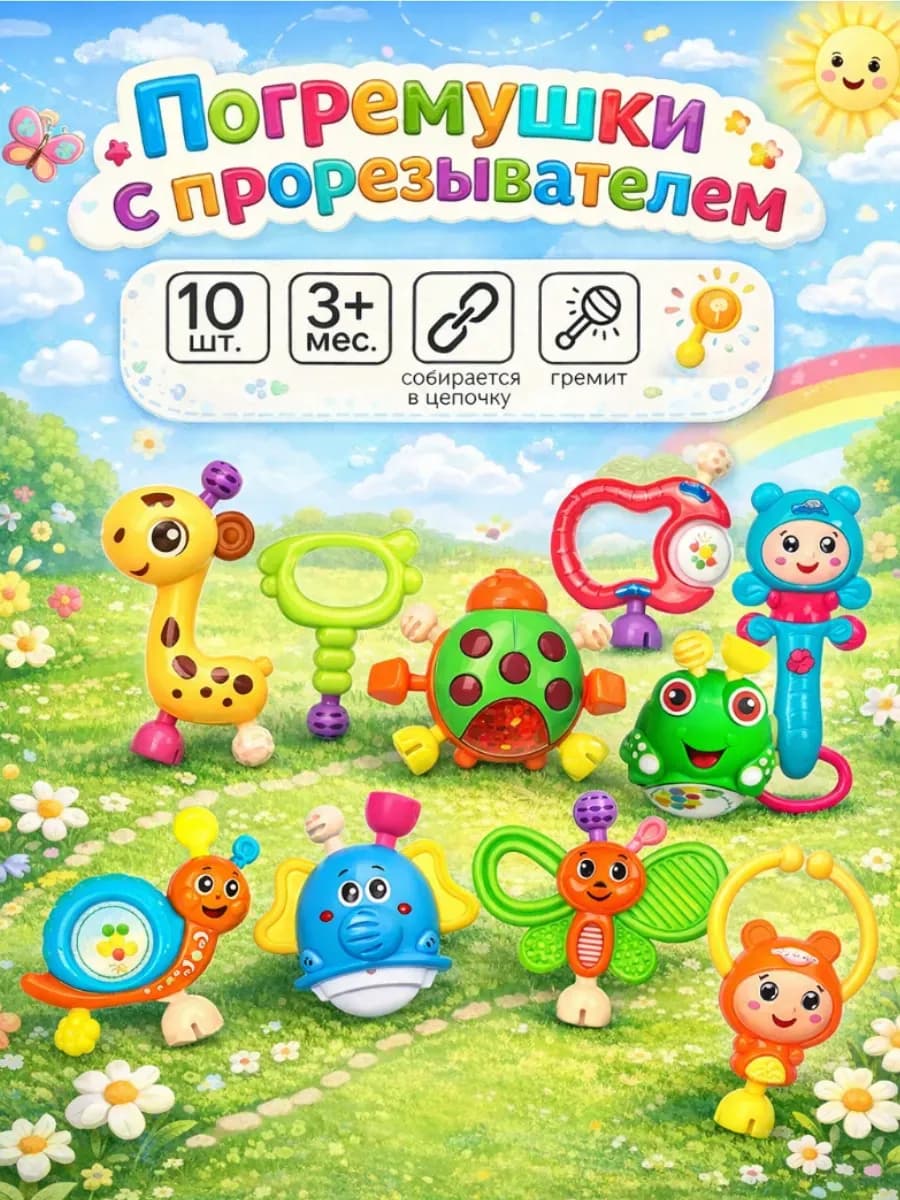 Набор музыкальных погремушек "Собери меня"