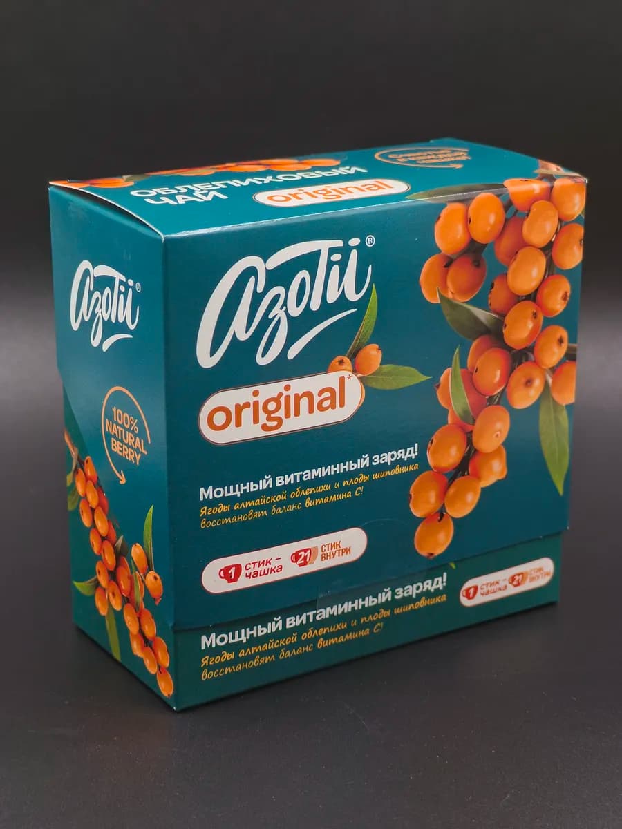 Чай в стиках облепиховый 21 штука подарочный