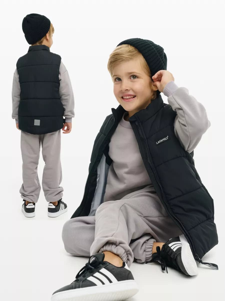 Жилет утепленный осенний на молнии