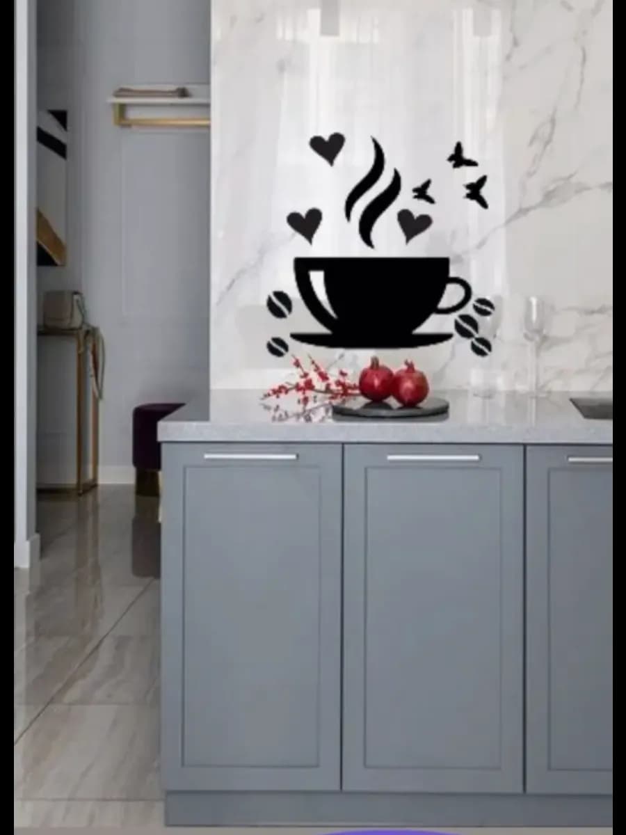 Наклейка чашка кофе