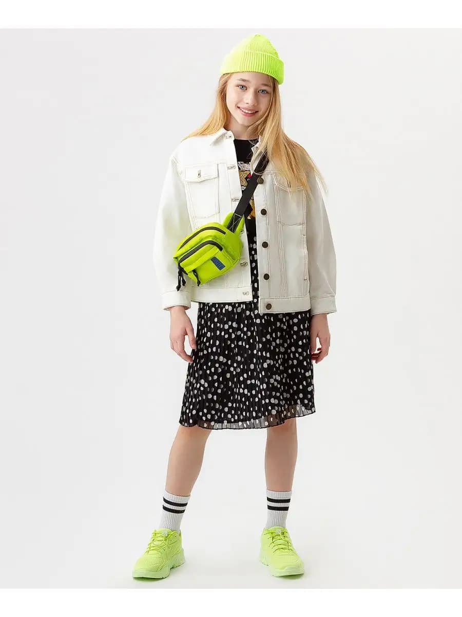 Юбка для девочки плиссе в горошек